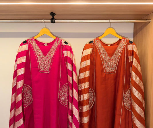 Luxurious Kurti set with pocket work