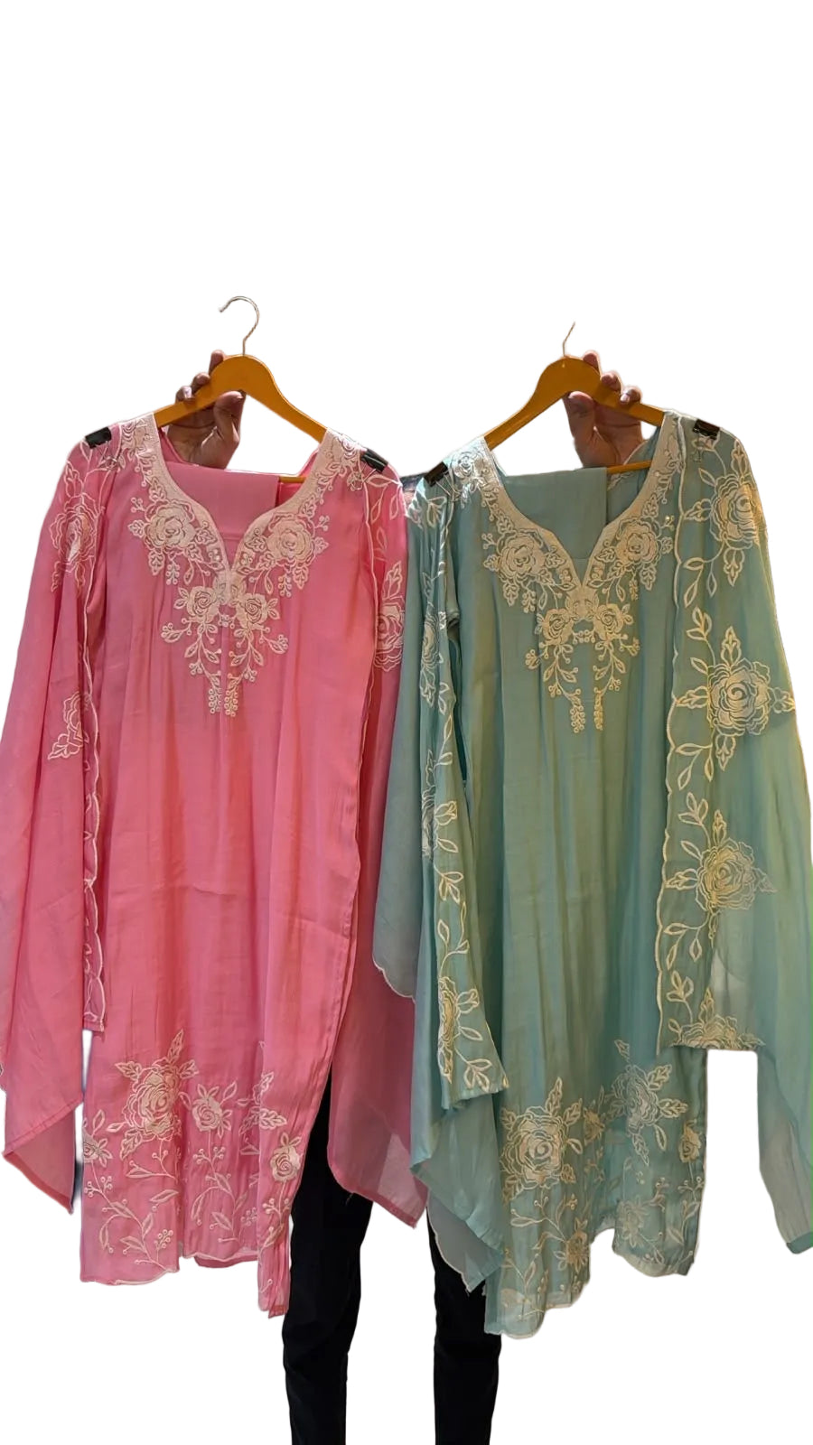 Mulchanderi budget friendly kurti set