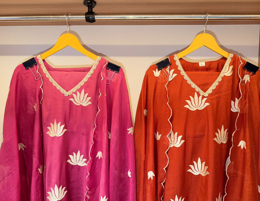 DV Preorder only - Mulchanderi lotus 3-Piece Set