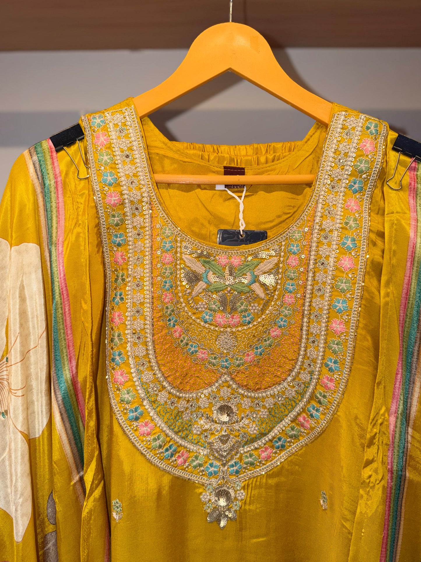 Pure Crepe with embroidery -Yoke Ensemble