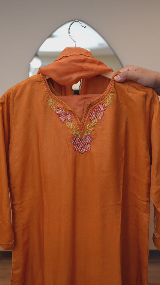 Amber Glow Kurti Set