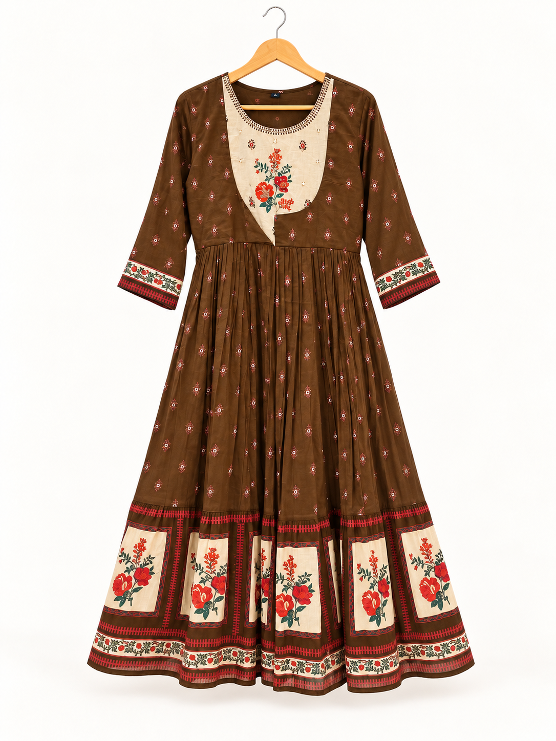 Gulbahar Premium Cotton Floral Anarkali