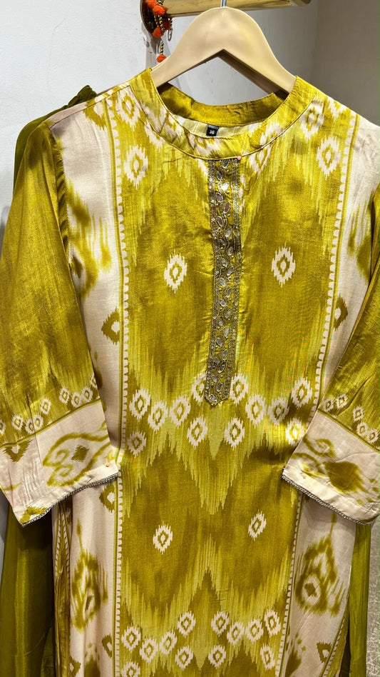Vibrant Ikat Print Kurti Collection