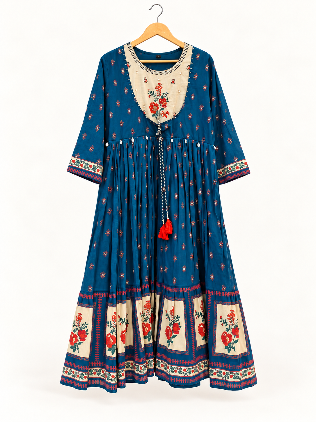 Gulbahar Premium Cotton Floral Anarkali
