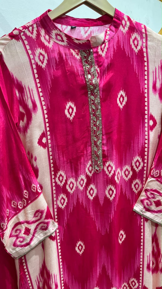 Vibrant Ikat Print Kurti Collection