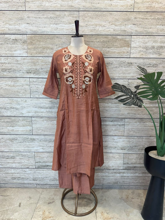 Floral Embroidered Kurti