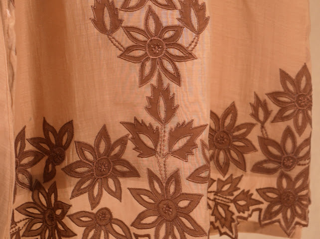 Beige Floral Printed Kurti 🌸