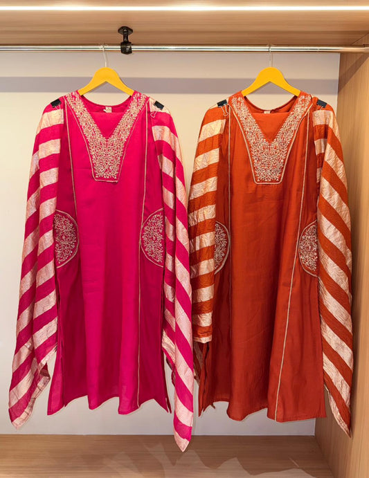 Luxurious Kurti set with pocket work