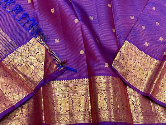 Purple Kanchi Saree