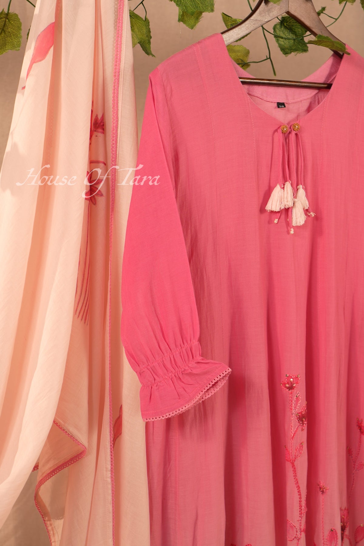 Ombree shaded Mulchanderi kurti set
