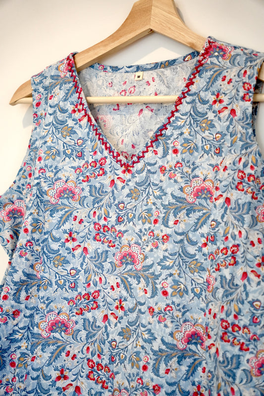 Elegant Cotton Floral Kurti Set for Effortless Style