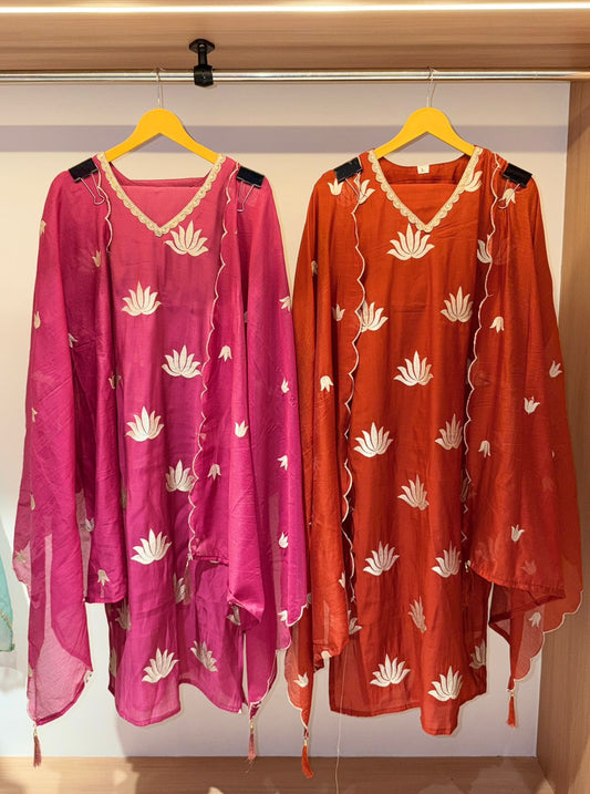 DV Preorder only - Mulchanderi lotus 3-Piece Set