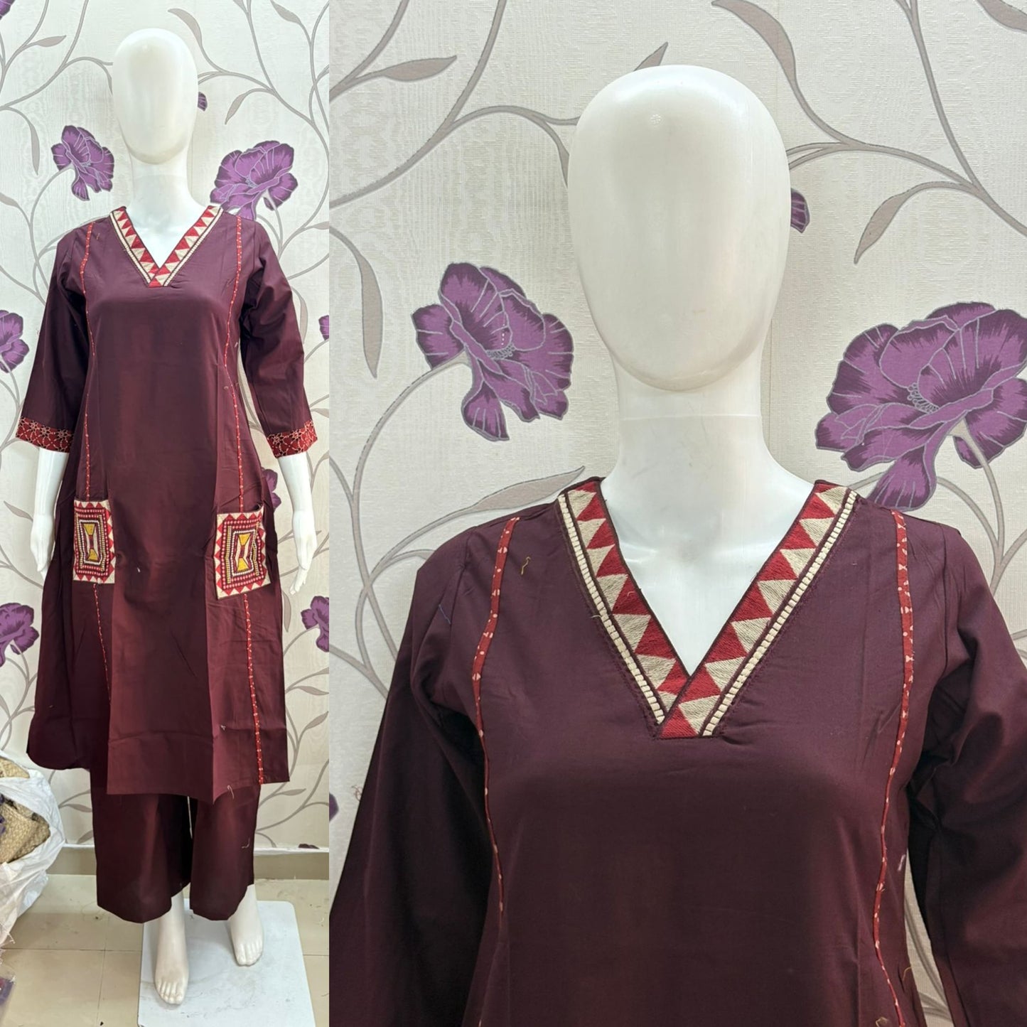 Pure cotton Dhabu Aline