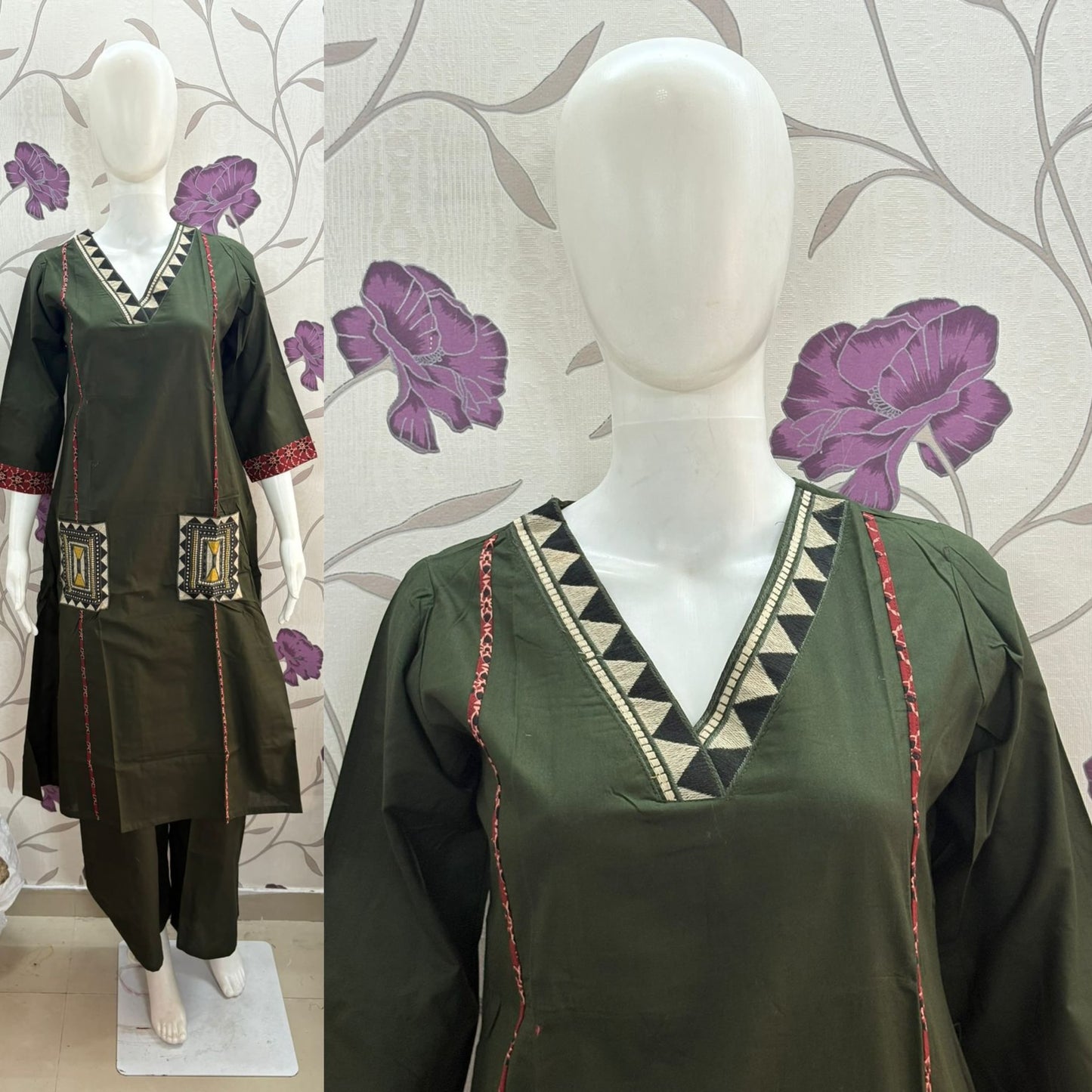 Pure cotton Dhabu Aline