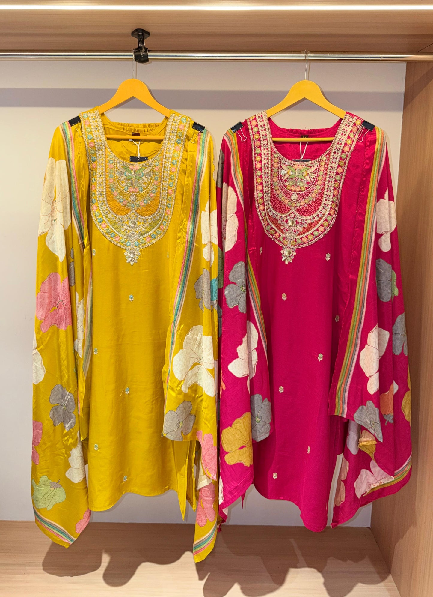 Pure Crepe with embroidery -Yoke Ensemble