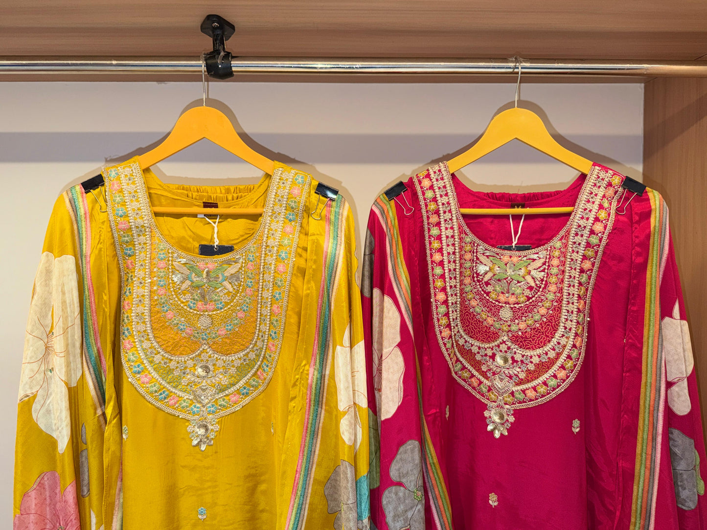 Pure Crepe with embroidery -Yoke Ensemble