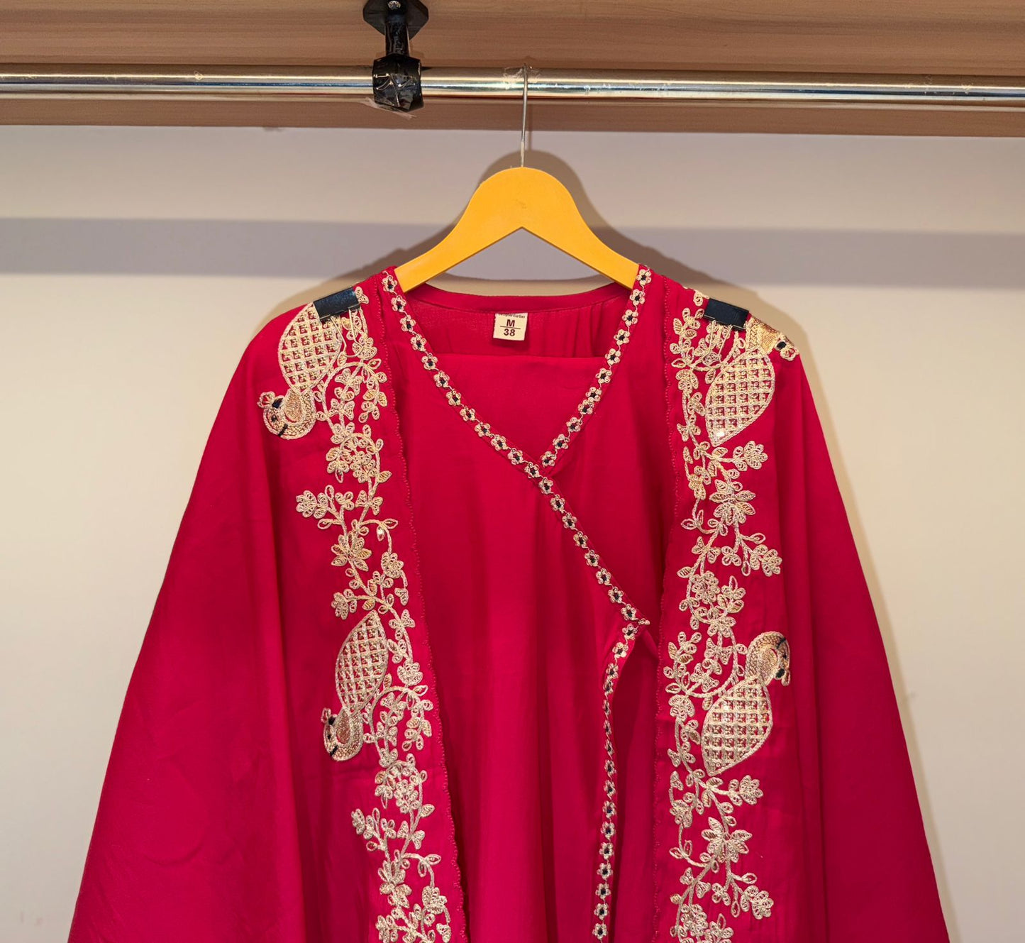 Roman Silk with embroidery -Yoke Ensemble