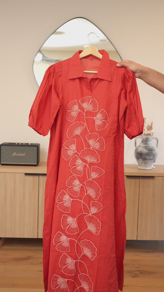 Rustic Charm Brick Frock