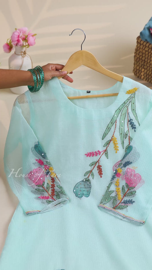 Floral Embroidered Frock