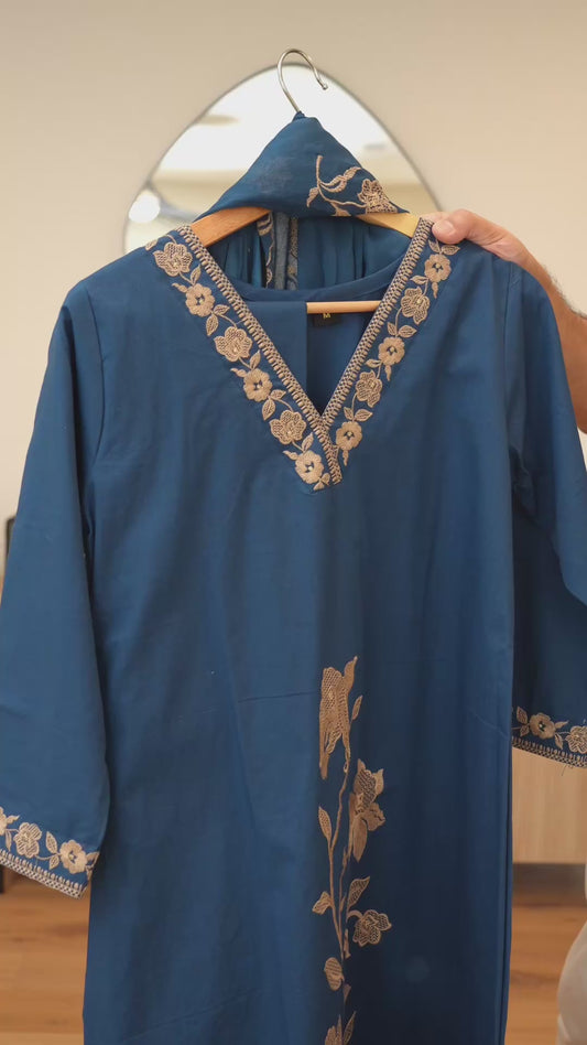 Elegant Blue Kurti Set